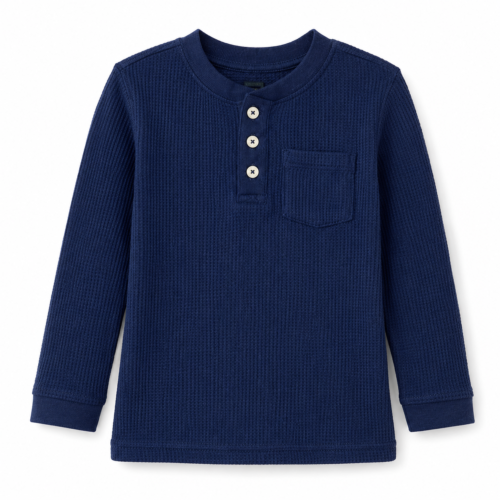 Buso Térmico Infantil Cat & Jack Azul – Tela Waffle Suave | Talla 4 (Importado)