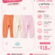 Set de Pantalones para bebita 0-3 Meses