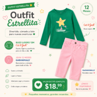 Outfit Estrellita 12 Meses