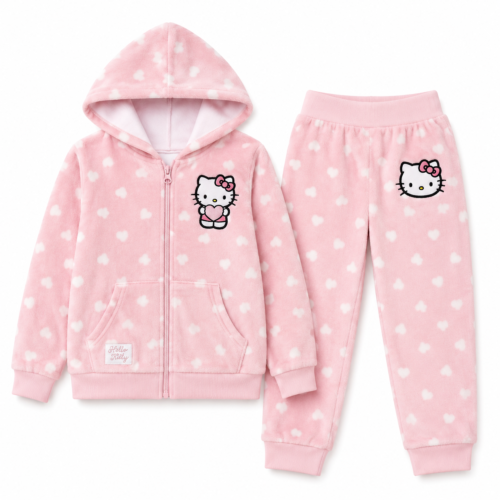 Conjunto Afelpado Hello Kitty para Niña Talla 5 Años