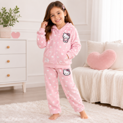 Conjunto Afelpado Hello Kitty para Niña Talla 5 Años