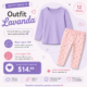 Outfit Lavanda Cat & Jack® para Bebé | 2 Piezas | 12 Meses