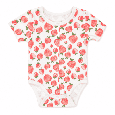 Body Baby On Board para Bebita 3 a 6 Meses con Estampado de Fresas