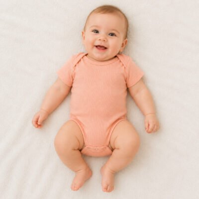 Set de 5 Bodies para Bebé – Charlotte & Star 6–9 Meses