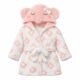 Bata de baño Afelpada para bebita 0/6 Meses con Capucha