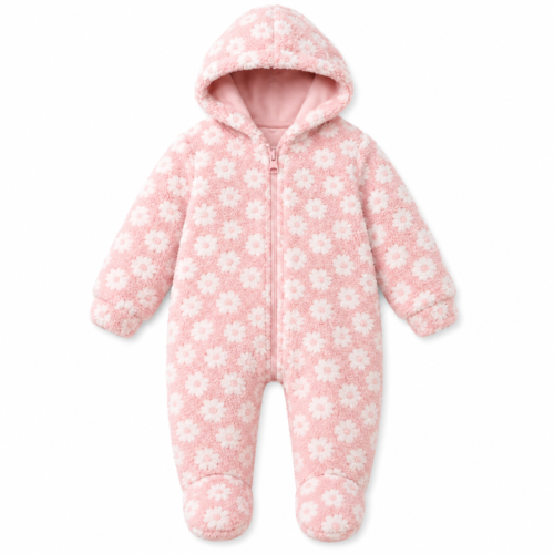 Mono Afelpado CARTER'S para Bebita con Capucha | 6 Meses
