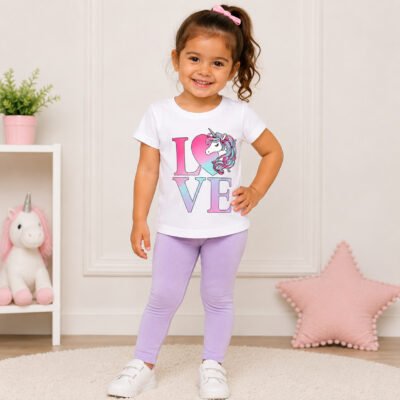 2026/06/1002041924.png Blusa Blanca Garanimals con Estampado LOVE y Unicornio para Niña