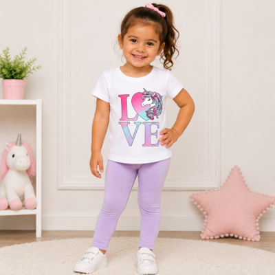 2026/06/1002041924.png Blusa Blanca Garanimals con Estampado LOVE y Unicornio para Niña – Talla 2
