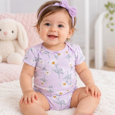 Body Carter's Floral Lavanda para Bebita 12 Meses