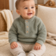 Suéter Afelpado Carter's Verde Salvia para Bebé 9 Meses