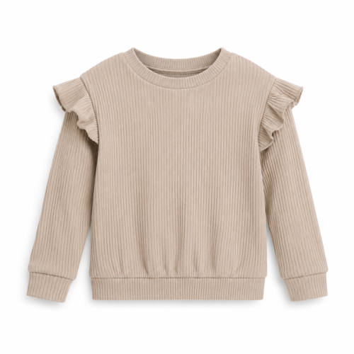 Buso Acanalado con Olanes para Niña Talla 3T