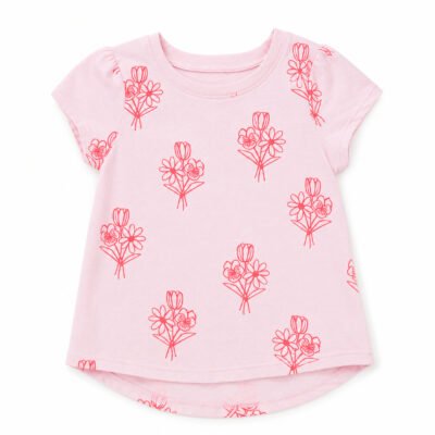 Camiseta Cat & Jack para Niña 18 Meses con Estampado Floral