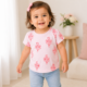 Camiseta Cat & Jack para Niña 18 Meses con Estampado Floral