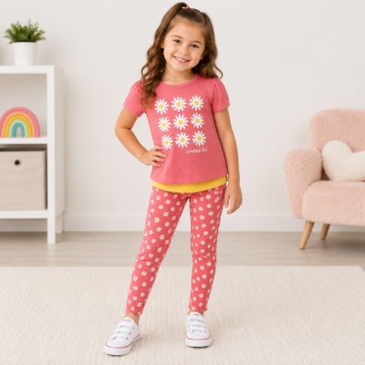 2026/07/1000136402.png Set de 3 Piezas Limited Too para Niña Talla 4 – Camisetas y Leggings con Flores