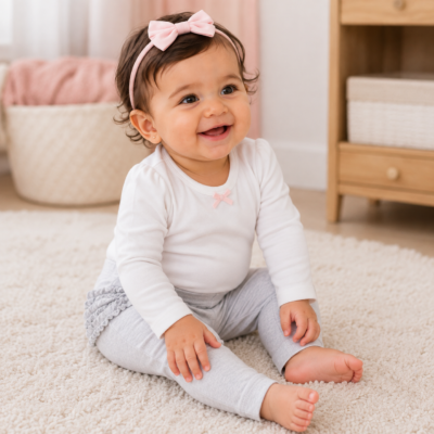 Set de 2 Licras Carter's Dulces Detalles para bebita 12 meses