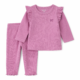 Conjunto Rib para Bebita Carter's 3 Meses – Busito y Legging Rosa