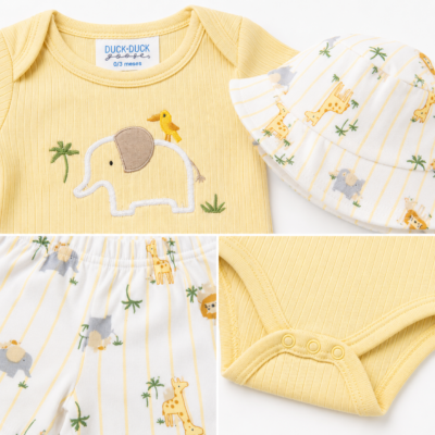 2026/07/1001967460.png Conjunto Duck Duck Goose para Bebé 0-3 Meses