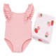 Traje de Baño con Toalla para Bebé Niña Rosa | UPF 50+ | 18 Meses