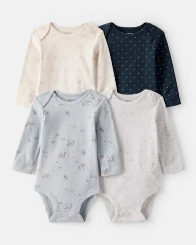 Set de 4 Bodys Carter's para Bebita 24 Meses