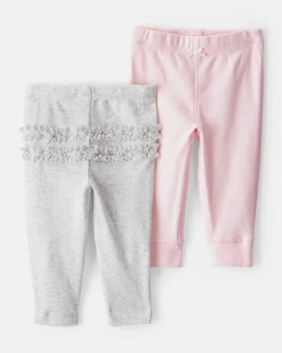 Set de 2 Licras Carter's Dulces Detalles para bebita 24 meses