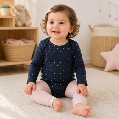 Set de 4 Bodys Carter's para Bebita 6 Meses