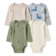Set de 4 Bodies Carter's para Bebé Niño 12 Meses