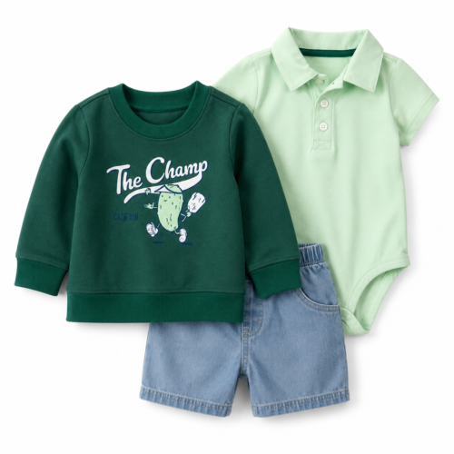 Conjunto Carter's de 3 Piezas para Bebé Niño 24 Meses