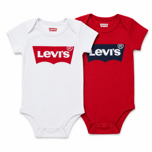Pack de 2 Bodys Levi's para Bebé Recién Nacido 0-6 Meses