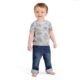 Camiseta gris Bluey para bebé niño talla 6-9 meses