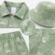 Conjunto Little Rebels de 3 Piezas con Sombrero Tropical para Niño – Talla 3T