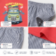 Conjunto Mick Mack para Niño | Camiseta Coral y Short a Rayas | Talla 3T