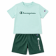 Conjunto Champion para Niño | Camiseta y Short Deportivo | Verde Menta | 2 Años