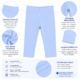Licra Wonder Nation para niña – Azul cielo | 18 meses