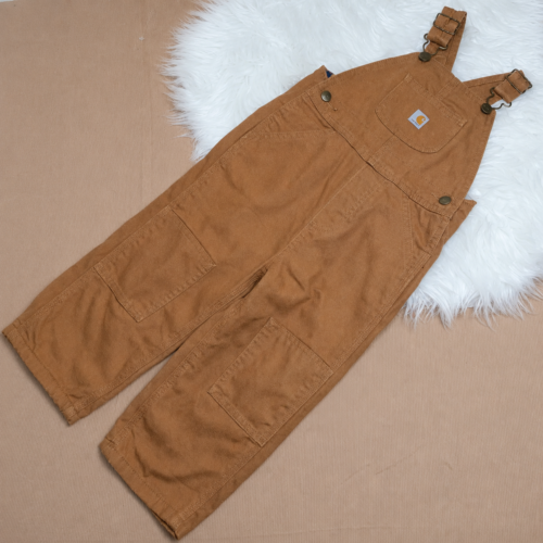 Overol Carhartt Original para Bebé Color Caramelo | Resistente y Cómodo