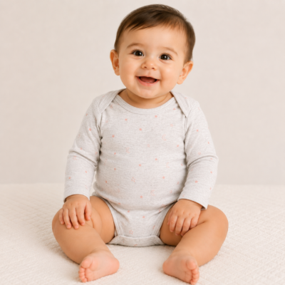 Set de 4 Bodys Carter's para Bebita 12 Meses