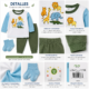 Conjunto Little Me de 3 Piezas Safari | 6 Meses