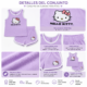 Conjunto Hello Kitty para niña 2 piezas lila con short | Talla 18 meses