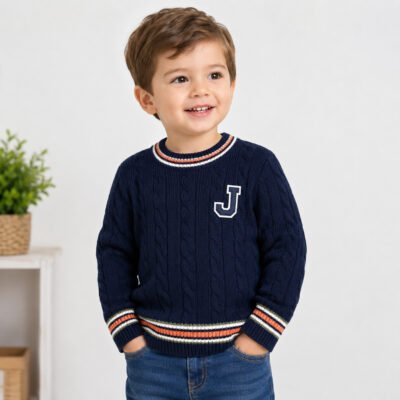 Suéter Tejido Janie and Jack Azul Marino | Talla 2T