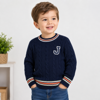 Suéter Tejido Janie and Jack Azul Marino | Talla 2T