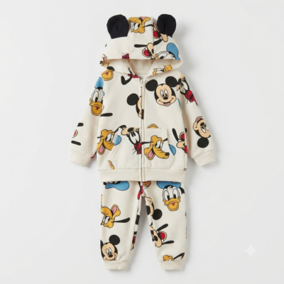 Conjunto Zara de 3 Piezas para Niño 2/3 Años – Chaqueta, Pantalón y Gorro