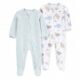 Set de 2 Pijamas Enterizos para Bebé Niño Baby Essentials 3 Meses | Algodón con Cierre