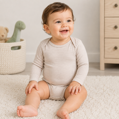 Set de 4 Bodys Carter's Manga Larga | 24 Meses