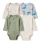 Set de 4 Bodys Carter's Manga Larga | 24 Meses