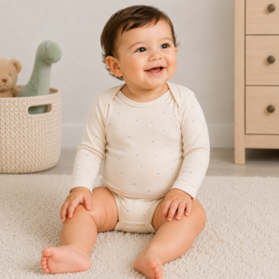 Set de 4 Bodys Carter's Manga Larga | 24 Meses