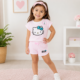 Conjunto Hello Kitty 2 Piezas para Niña – Camiseta + Short | Talla 3T