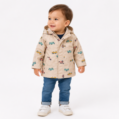 Chaqueta Impermeable Carter’s para Bebé 12 Meses – Estampado de Vehículos