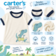 Camiseta Carter’s para niño color crema con estampado de dinosaurio