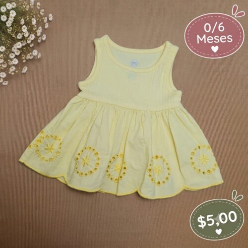 Vestido para bebita 0/6 Meses