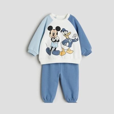 Conjunto H&M Mickey & Donald Azul. 💙