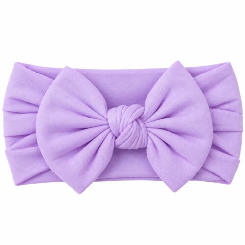 Cintillo de Nylon con Lazo para Bebé – Lila
